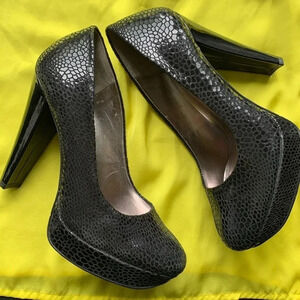 Calvin Klein Snake Skin Pumps